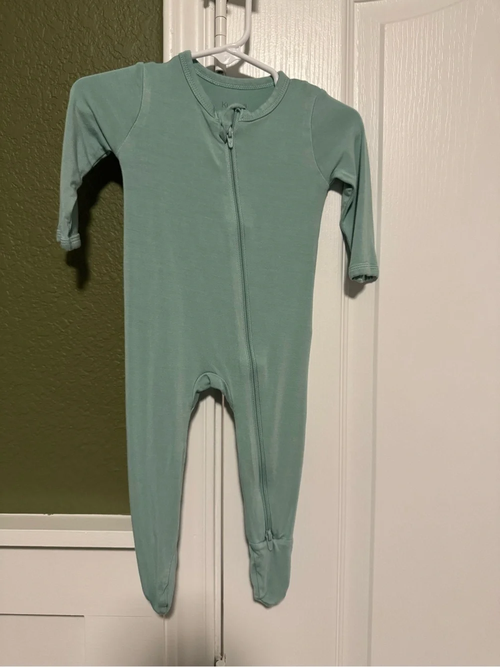 Kyte BABY Sage Green Footed One-Piece Pajama